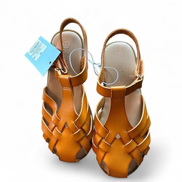 Toddler Girl Faux Leather Sandals - Picture 1 of 2